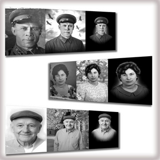 Портреты под станок на памятники